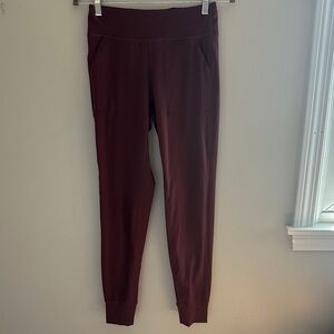 Lululemon Burgundy Jogger Pants, Sz M